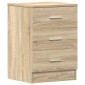 vidaXL Κομοδίνα 2 τεμ. Χρώμα Sonoma Δρυς 38x35x56 εκ. από Μοριοσανίδα