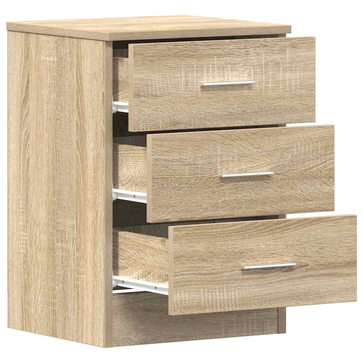 vidaXL Κομοδίνα 2 τεμ. Χρώμα Sonoma Δρυς 38x35x56 εκ. από Μοριοσανίδα