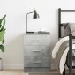 vidaXL Κομοδίνο Γκρι του Σκυροδέματος 38 x 35 x 56 εκ. από Μοριοσανίδα