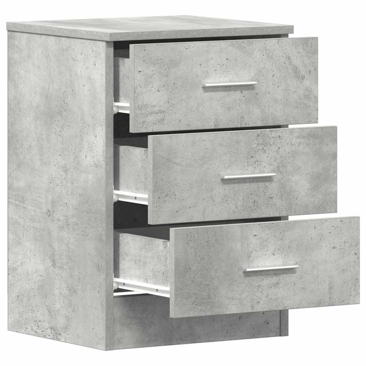 vidaXL Κομοδίνο Γκρι του Σκυροδέματος 38 x 35 x 56 εκ. από Μοριοσανίδα