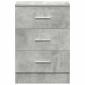 vidaXL Κομοδίνο Γκρι του Σκυροδέματος 38 x 35 x 56 εκ. από Μοριοσανίδα