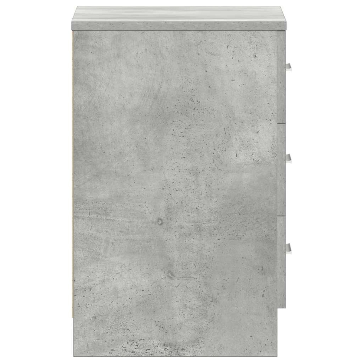 vidaXL Κομοδίνο Γκρι του Σκυροδέματος 38 x 35 x 56 εκ. από Μοριοσανίδα