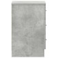 vidaXL Κομοδίνο Γκρι του Σκυροδέματος 38 x 35 x 56 εκ. από Μοριοσανίδα