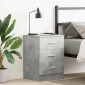 vidaXL Κομοδίνο Γκρι του Σκυροδέματος 38 x 35 x 56 εκ. από Μοριοσανίδα
