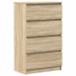 vidaXL Συρταριέρα Sonoma Δρυς 60 x 35 x 98,5 εκ. Επεξεργασμένο Ξύλο