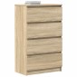 vidaXL Συρταριέρα Sonoma Δρυς 60 x 35 x 98,5 εκ. Επεξεργασμένο Ξύλο