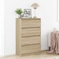 vidaXL Συρταριέρα Sonoma Δρυς 60 x 35 x 98,5 εκ. Επεξεργασμένο Ξύλο
