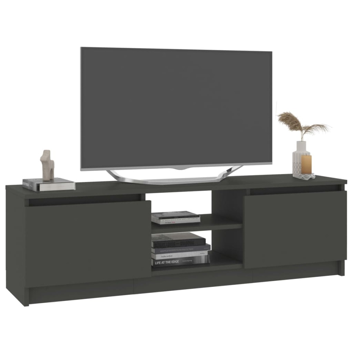 vidaXL Έπιπλο Τηλεόρασης Γκρι 120 x 30 x 35,5 εκ. από Μοριοσανίδα