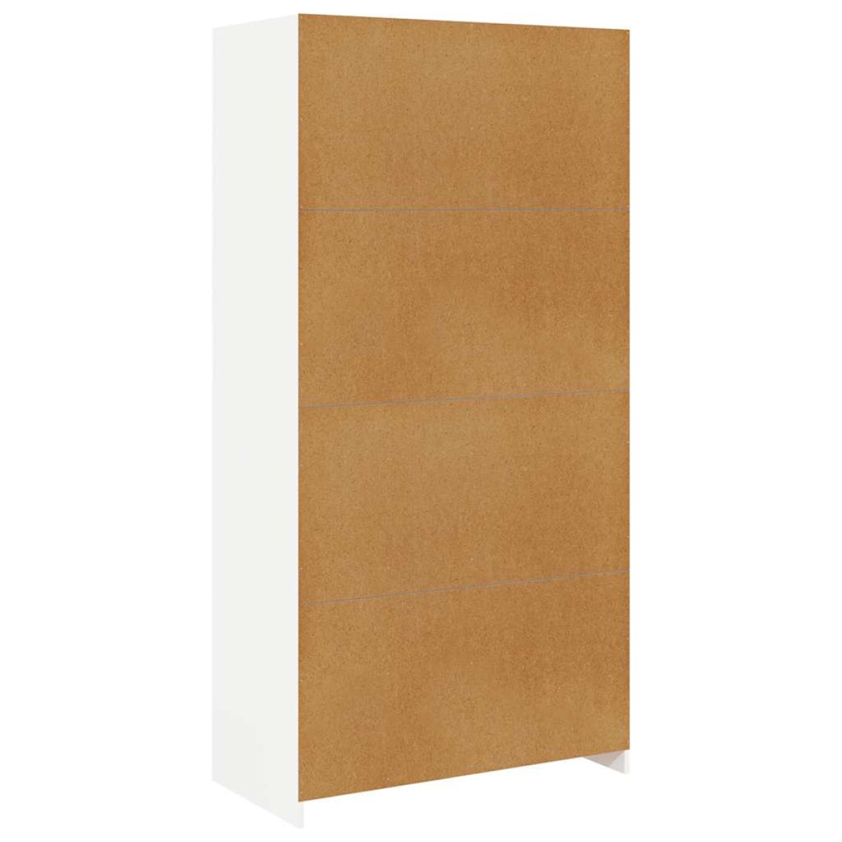 vidaXL Ντουλάπα Λευκή 100 x 50 x 200 εκ. από Μοριοσανίδα