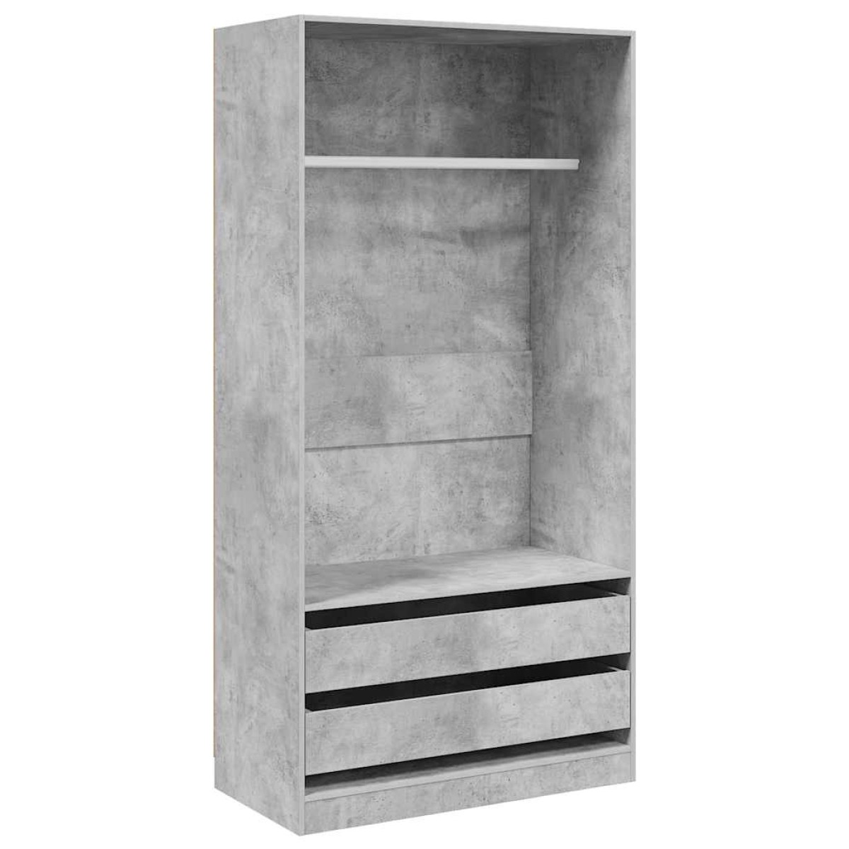 vidaXL Ντουλάπα Γκρι του Σκυροδέματος 100 x 50 x 200 εκ. Μοριοσανίδα