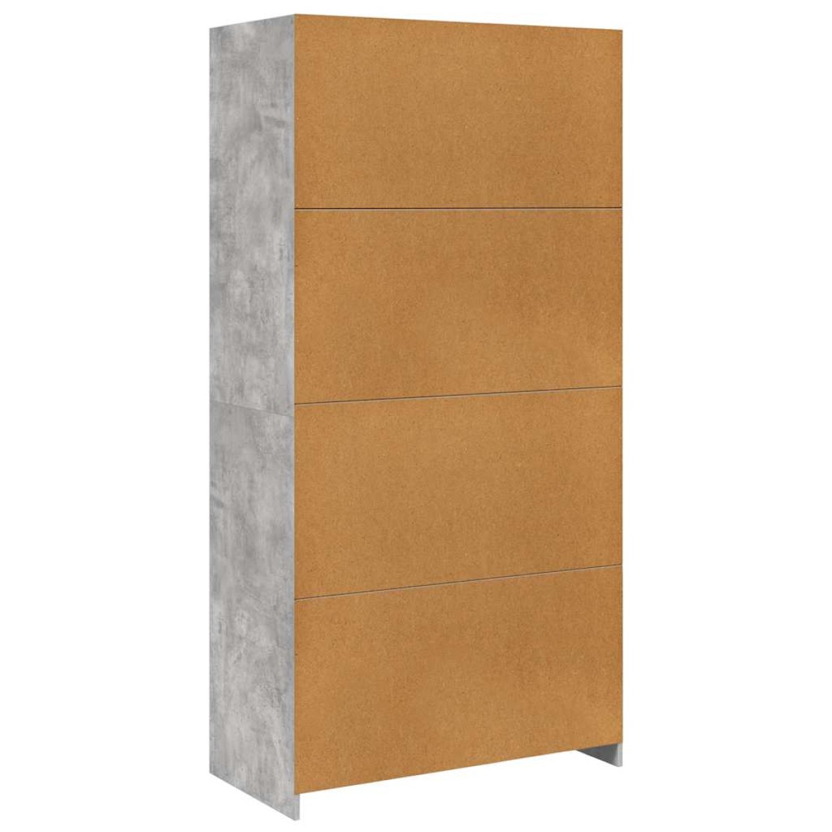 vidaXL Ντουλάπα Γκρι του Σκυροδέματος 100 x 50 x 200 εκ. Μοριοσανίδα