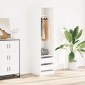 vidaXL Ντουλάπα με Συρτάρια Λευκή 50 x 50 x 200 εκ. από Μοριοσανίδα
