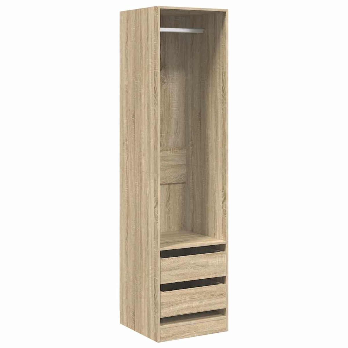 vidaXL Ντουλάπα με Συρτάρια Sonoma Δρυς 50 x 50 x 200 εκ. Μοριοσανίδα