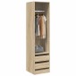 vidaXL Ντουλάπα με Συρτάρια Sonoma Δρυς 50 x 50 x 200 εκ. Μοριοσανίδα