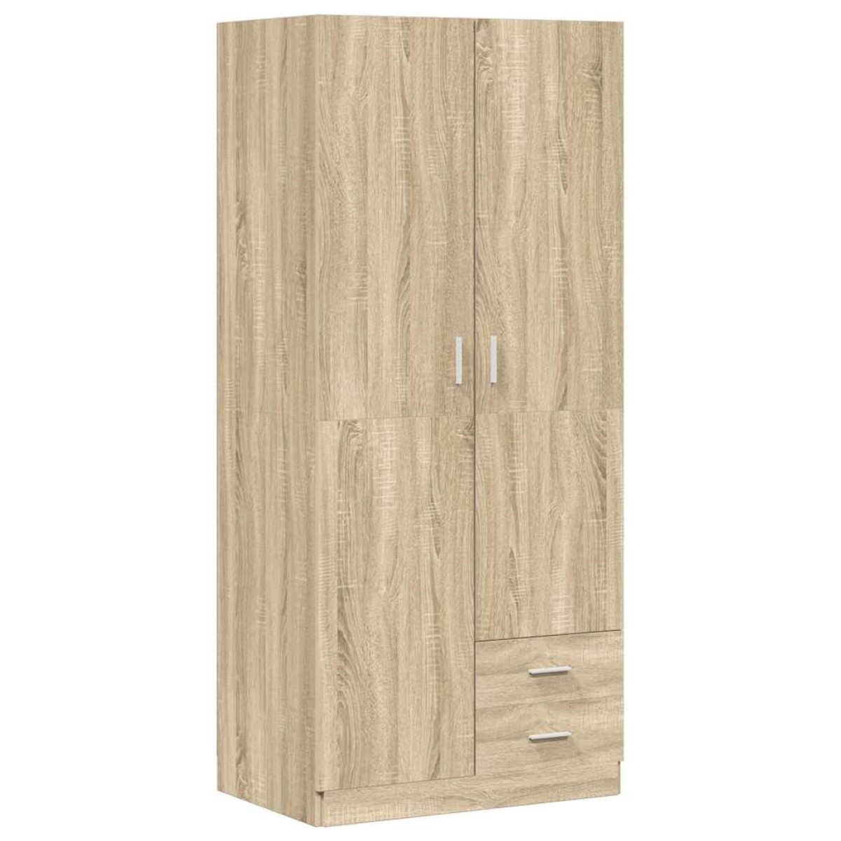 vidaXL Ντουλάπα Χρώμα Sonoma-Δρυς 80 x 52 x 180 εκ. από Μοριοσανίδα