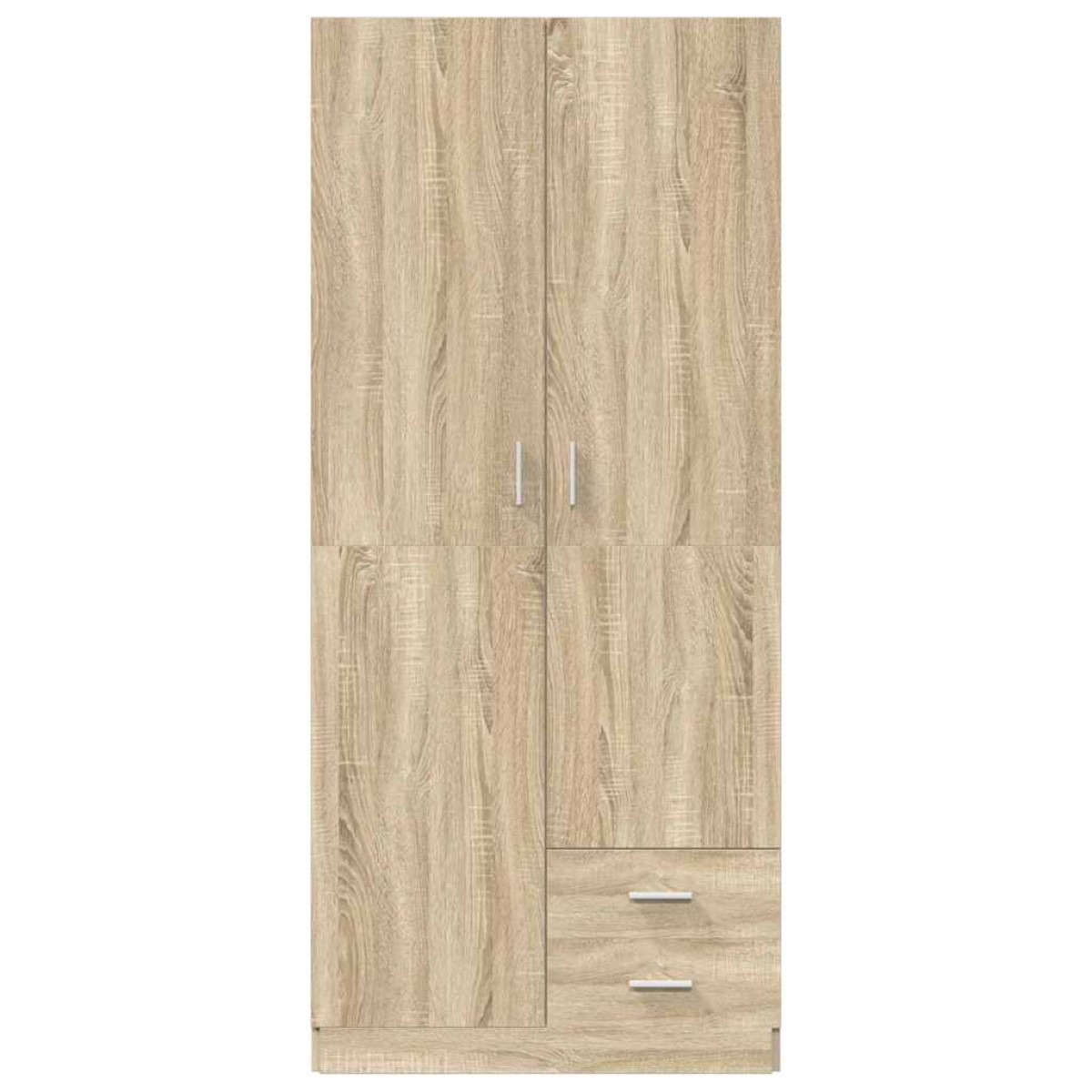 vidaXL Ντουλάπα Χρώμα Sonoma-Δρυς 80 x 52 x 180 εκ. από Μοριοσανίδα