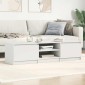 vidaXL Έπιπλο Τηλεόρασης Γυαλιστερό Λευκό 140x40x35,5 εκ. Μοριοσανίδα