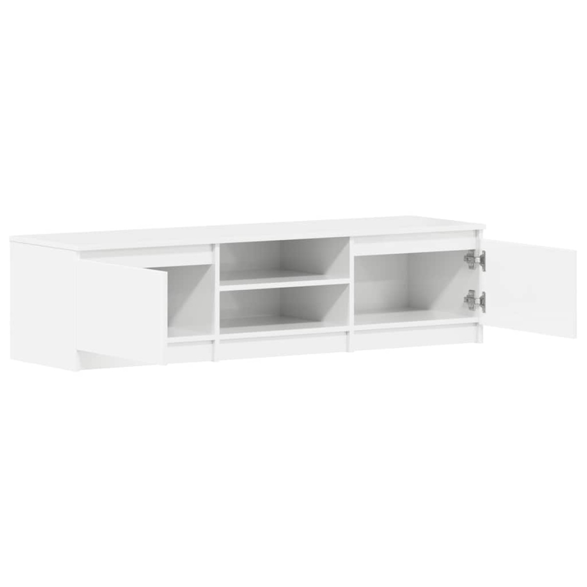 vidaXL Έπιπλο Τηλεόρασης Γυαλιστερό Λευκό 140x40x35,5 εκ. Μοριοσανίδα