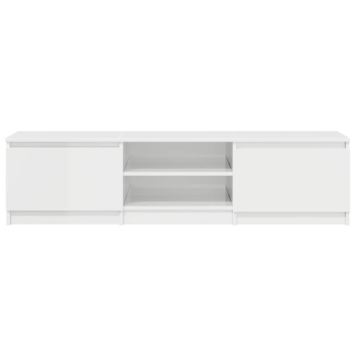 vidaXL Έπιπλο Τηλεόρασης Γυαλιστερό Λευκό 140x40x35,5 εκ. Μοριοσανίδα