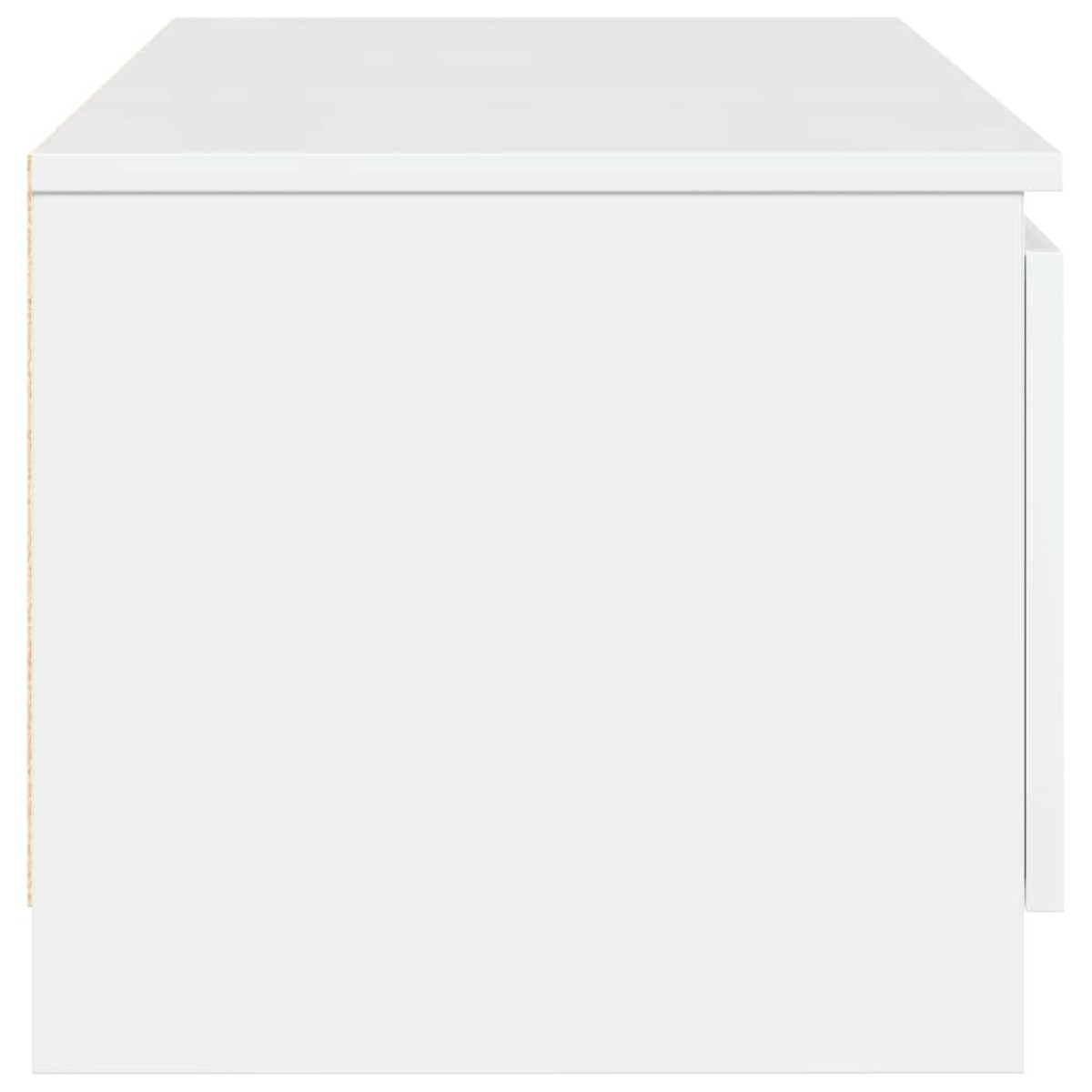 vidaXL Έπιπλο Τηλεόρασης Γυαλιστερό Λευκό 140x40x35,5 εκ. Μοριοσανίδα