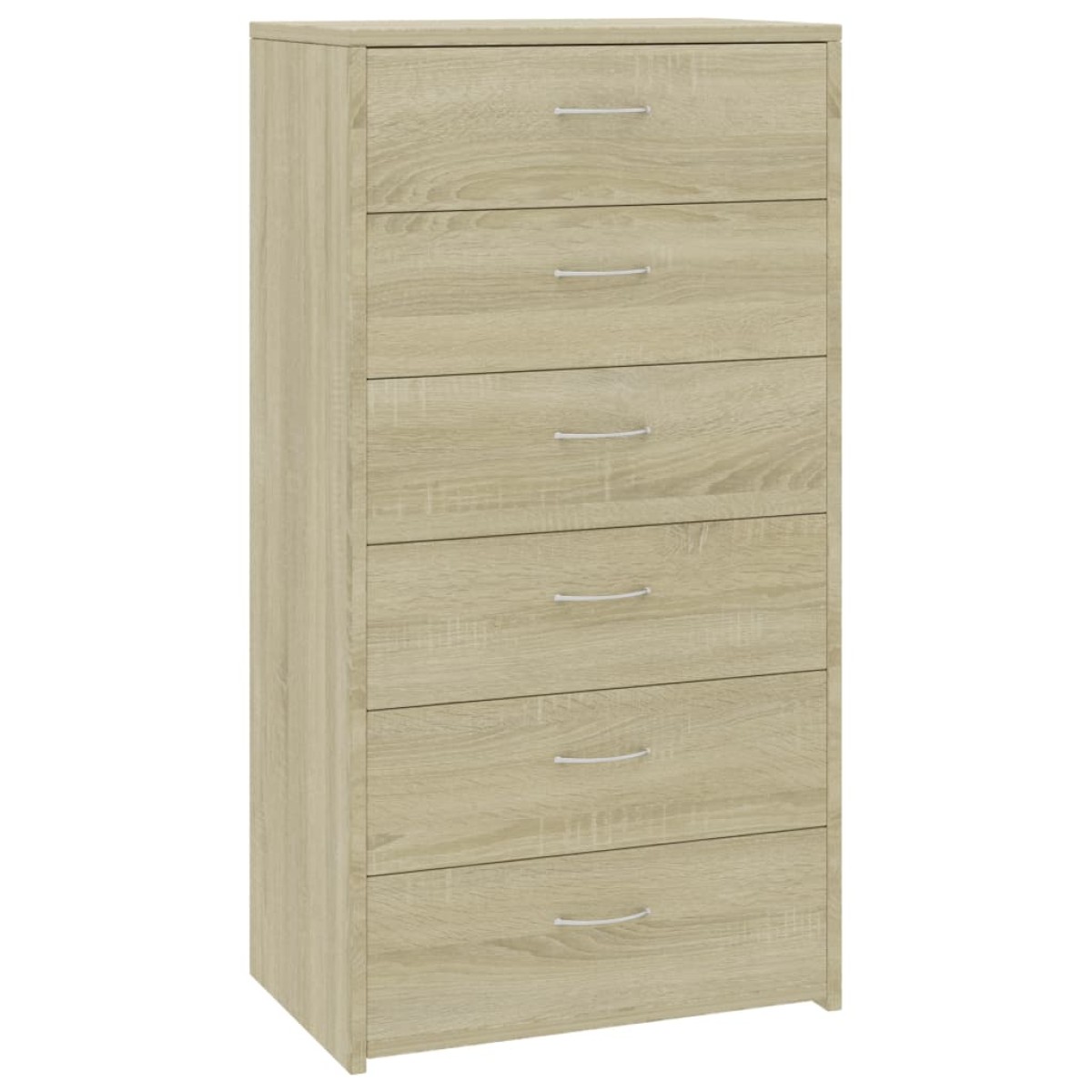 vidaXL Συρταριέρα με 6 Συρτάρια Sonoma Δρυς 50x34x96 εκ. Μοριοσανίδα