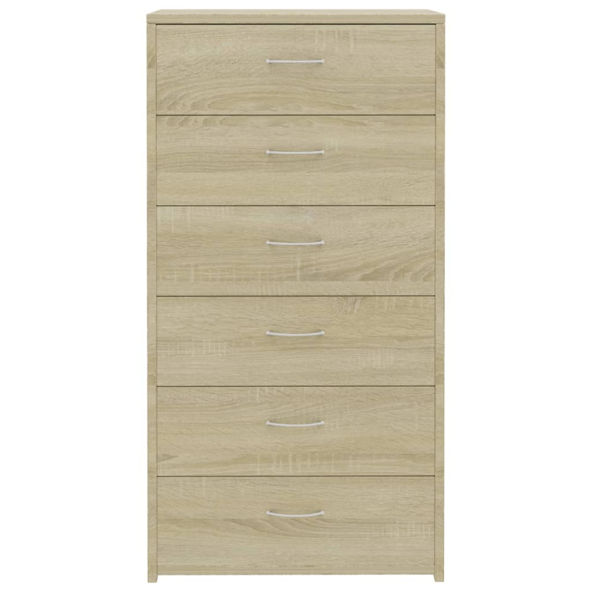 vidaXL Συρταριέρα με 6 Συρτάρια Sonoma Δρυς 50x34x96 εκ. Μοριοσανίδα