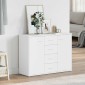 vidaXL Μπουφές Λευκός 88 x 30 x 65 εκ. από Μοριοσανίδα