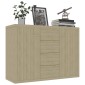 vidaXL Μπουφές Sonoma Δρυς 88 x 30 x 65 εκ. από Μοριοσανίδα