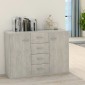 vidaXL Μπουφές Γκρι του Σκυροδέματος 88 x 30 x 65 εκ. από Μοριοσανίδα