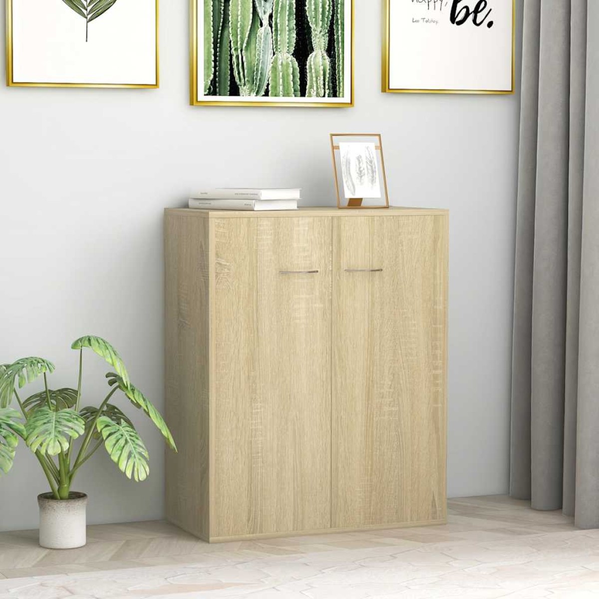 vidaXL Ντουλάπι Sonoma Δρυς 60 x 30 x 75 εκ. από Μοριοσανίδα