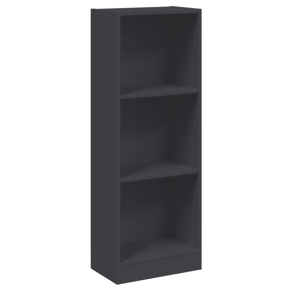 vidaXL Βιβλιοθήκη με 3 Ράφια Λευκή 40x24x109 εκ. Επεξεργασμένο Ξύλο