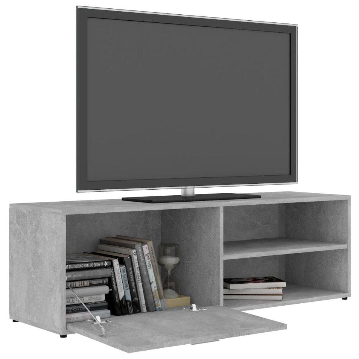 vidaXL Έπιπλο Τηλεόρασης Γκρι Σκυροδέματος 120x34x37 εκ. Μοριοσανίδα
