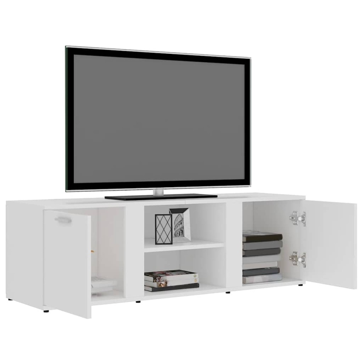 vidaXL Έπιπλο Τηλεόρασης Λευκό 120 x 34 x 37 εκ. από Μοριοσανίδα