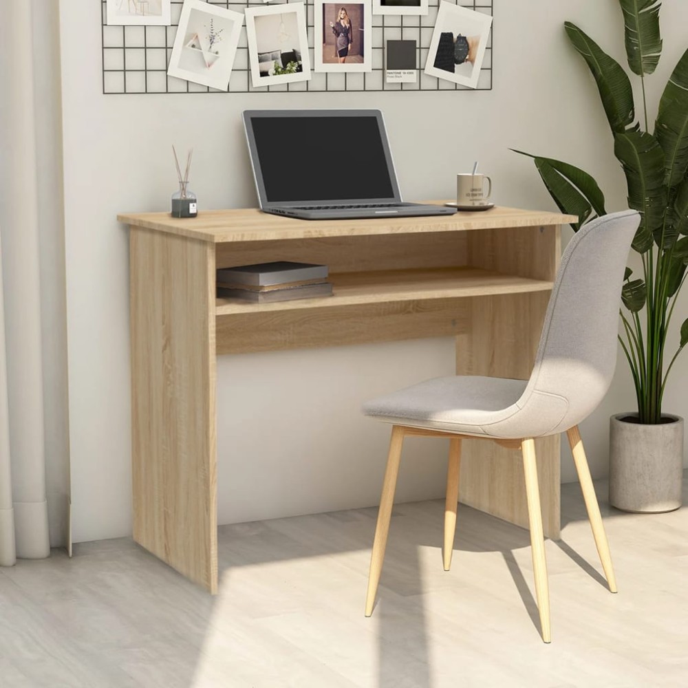 vidaXL Γραφείο Χρώμα Sonoma Δρυς 90 x 50 x 74 εκ. από Επεξ. Ξύλο