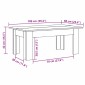 vidaXL Τραπεζάκι Σαλονιού Sonoma Δρυς 100x60x42 εκ. από Μοριοσανίδα