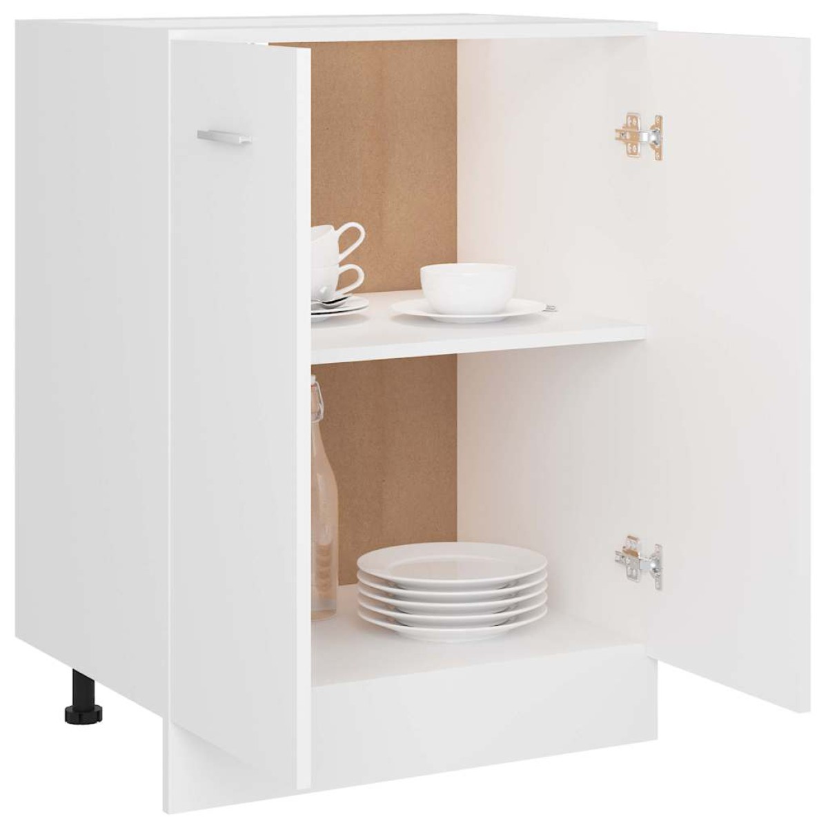 vidaXL Ντουλάπι Δαπέδου Λευκό 60x46x81,5 εκ. Μοριοσανίδα