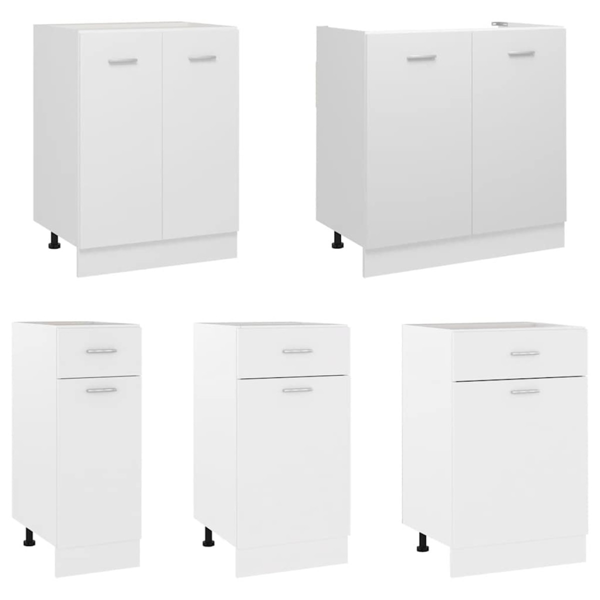 vidaXL Ντουλάπι Δαπέδου Λευκό 60x46x81,5 εκ. Μοριοσανίδα