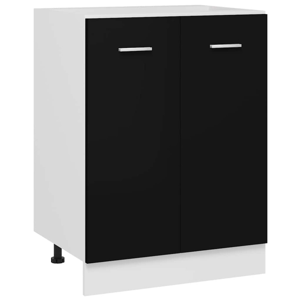 vidaXL Ντουλάπι "Lyon" Μαύρο 60x46x81,5 εκ. από Τεχνητό Ξύλο
