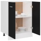 vidaXL Ντουλάπι Δαπέδου Μαύρο 60x46x81,5 εκ. Μοριοσανίδα