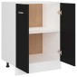 vidaXL Ντουλάπι Δαπέδου Μαύρο 60x46x81,5 εκ. Μοριοσανίδα