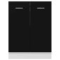 vidaXL Ντουλάπι Δαπέδου Μαύρο 60x46x81,5 εκ. Μοριοσανίδα