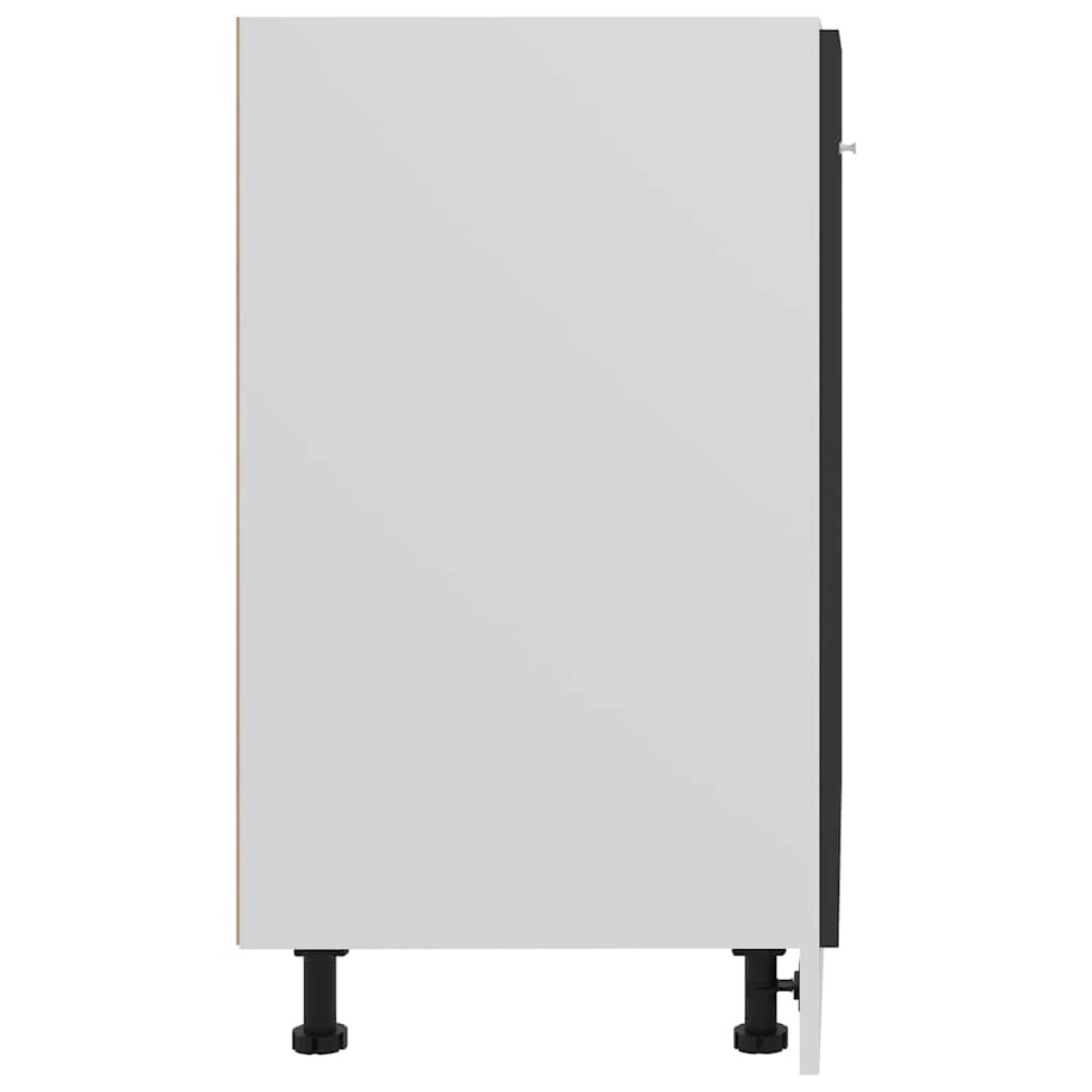 vidaXL Ντουλάπι Δαπέδου Μαύρο 60x46x81,5 εκ. Μοριοσανίδα