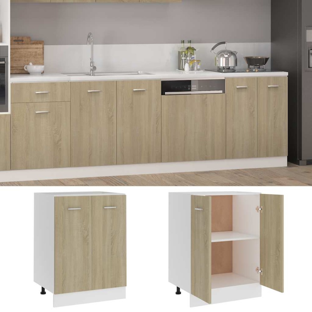 vidaXL Ντουλάπι "Lyon" Sonoma Δρυς 60x46x81,5 εκ. από Τεχνητό Ξύλο