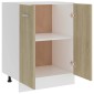 vidaXL Ντουλάπι Δαπέδου Sonoma Δρυς 60 x 46 x 81,5 εκ. Μοριοσανίδα