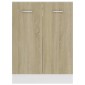 vidaXL Ντουλάπι Δαπέδου Sonoma Δρυς 60 x 46 x 81,5 εκ. Μοριοσανίδα