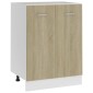 vidaXL Ντουλάπι Δαπέδου Sonoma Δρυς 60 x 46 x 81,5 εκ. Μοριοσανίδα