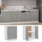 vidaXL Ντουλάπι Δαπέδου Γκρι Σκυροδέματος 60x46x81,5 εκ. Μοριοσανίδα