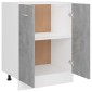 vidaXL Ντουλάπι Δαπέδου Γκρι Σκυροδέματος 60x46x81,5 εκ. Μοριοσανίδα