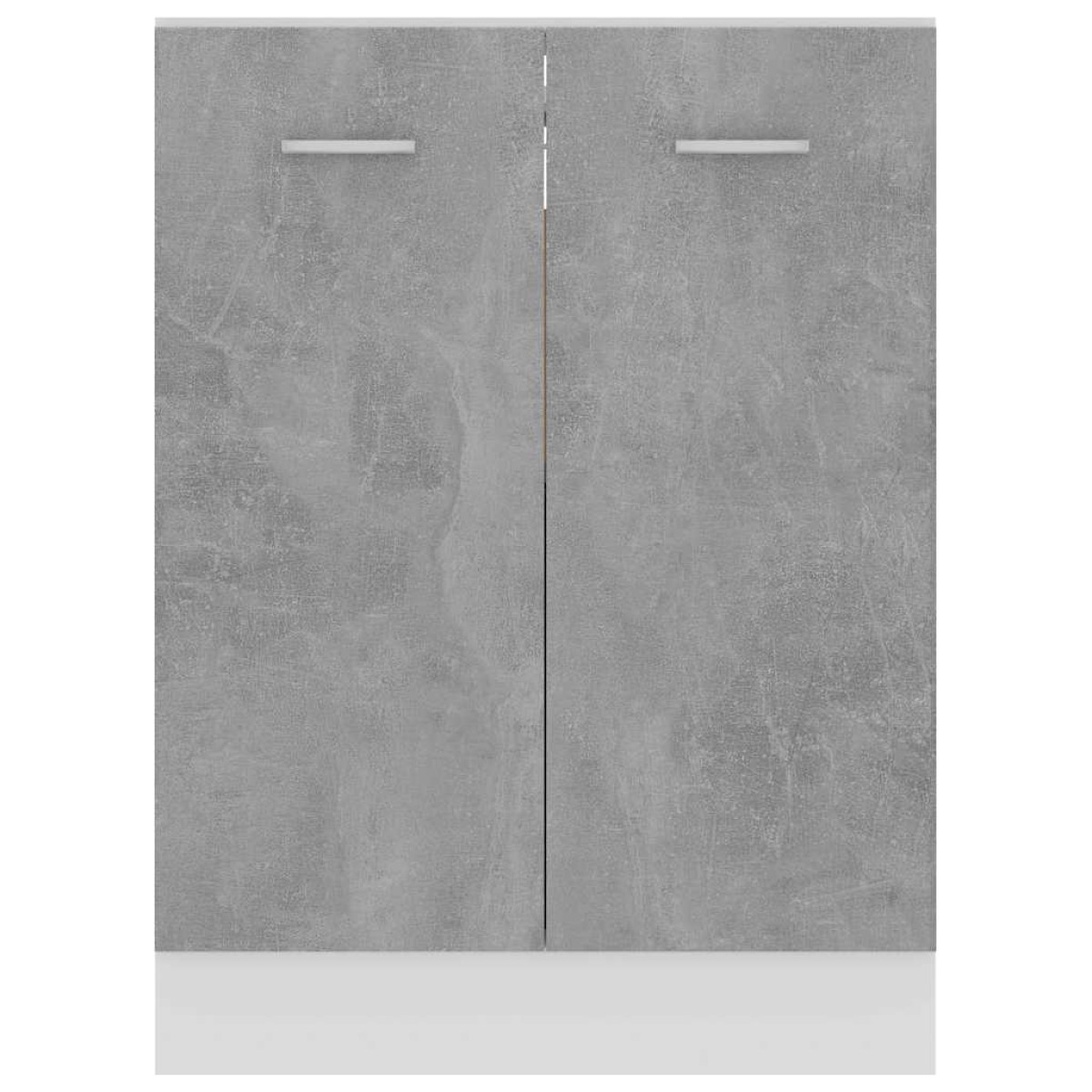 vidaXL Ντουλάπι Δαπέδου Γκρι Σκυροδέματος 60x46x81,5 εκ. Μοριοσανίδα