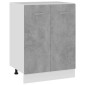 vidaXL Ντουλάπι Δαπέδου Γκρι Σκυροδέματος 60x46x81,5 εκ. Μοριοσανίδα